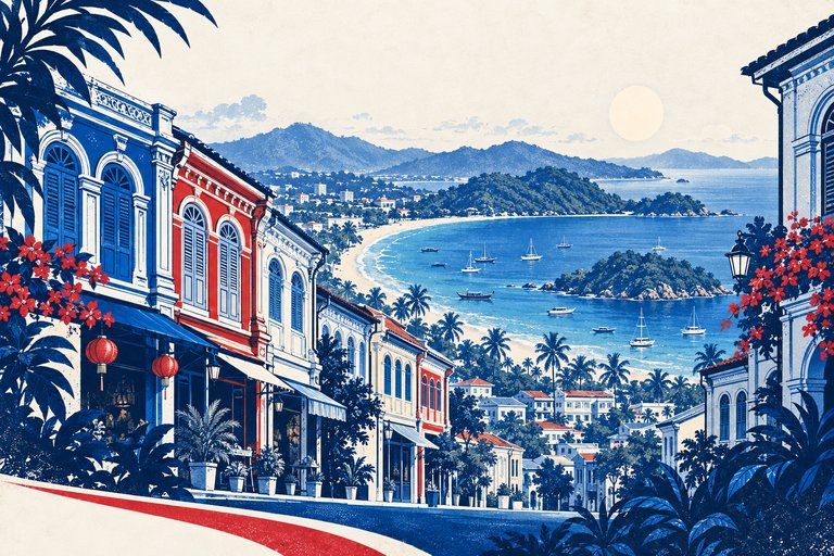Phuket, Thailand — original destination illustration