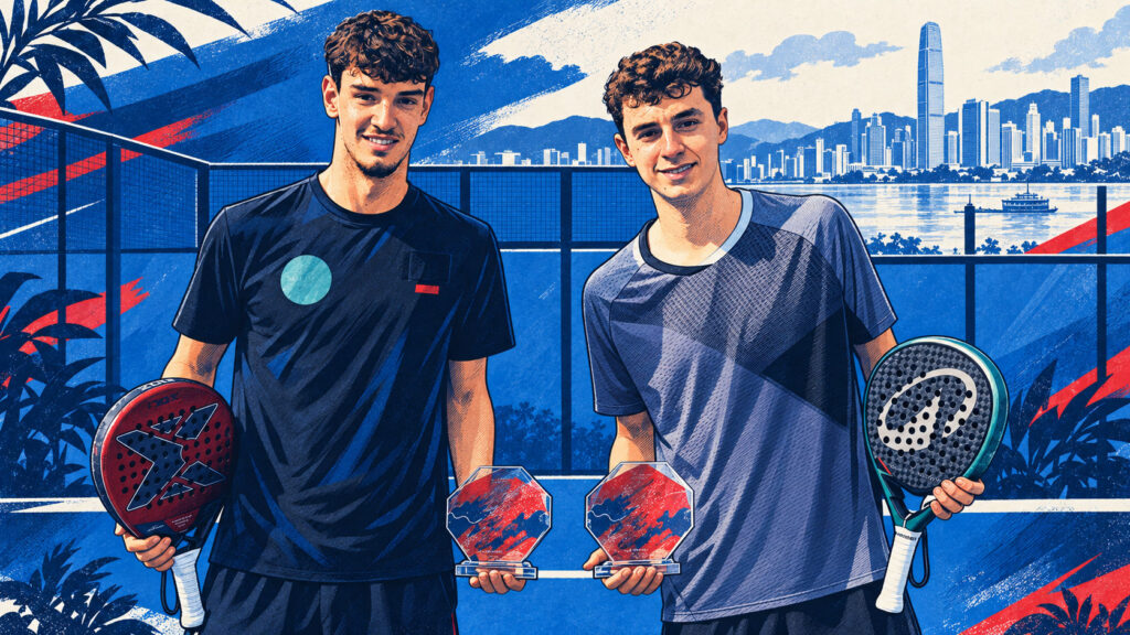 Editorial illustration adapted from an original photograph: The 2026 FIP Bronze GO PARK Hong Kong title presentation.