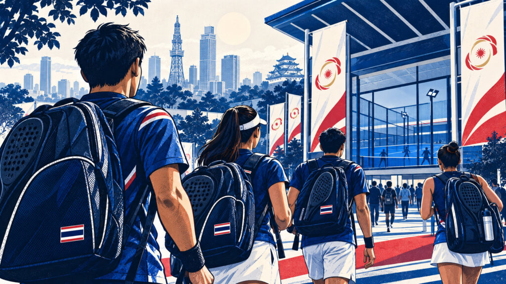 Editorial illustration for Padel’s Asian Games Debut Gives Thailand a New Competitive Target
