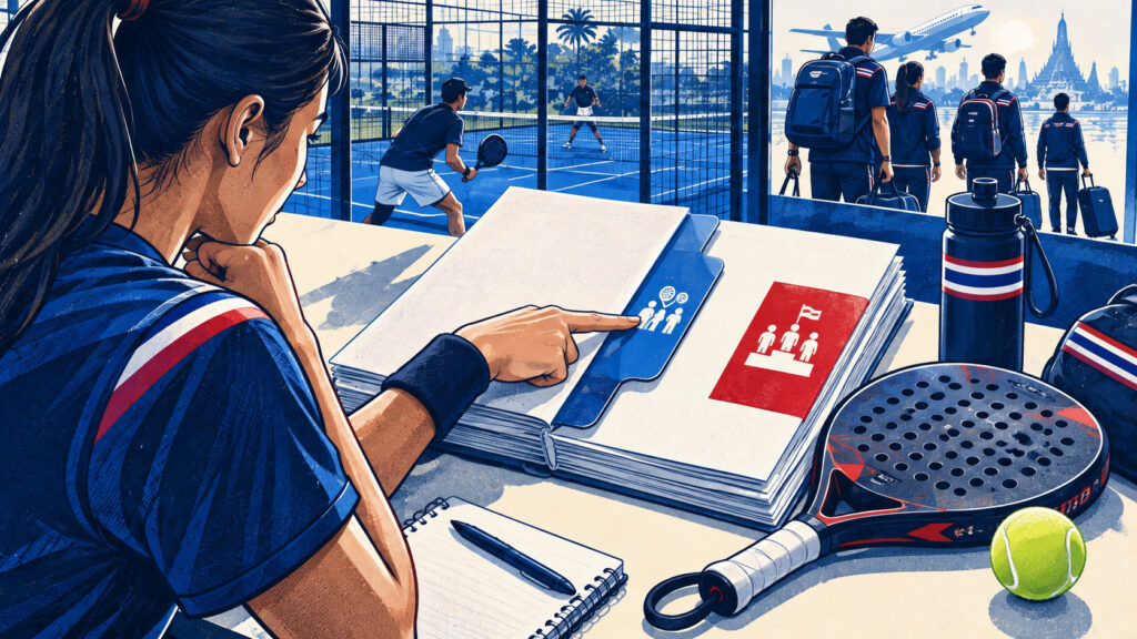 Editorial illustration for How TPA’s Published Rules Connect Club Padel with National Competition